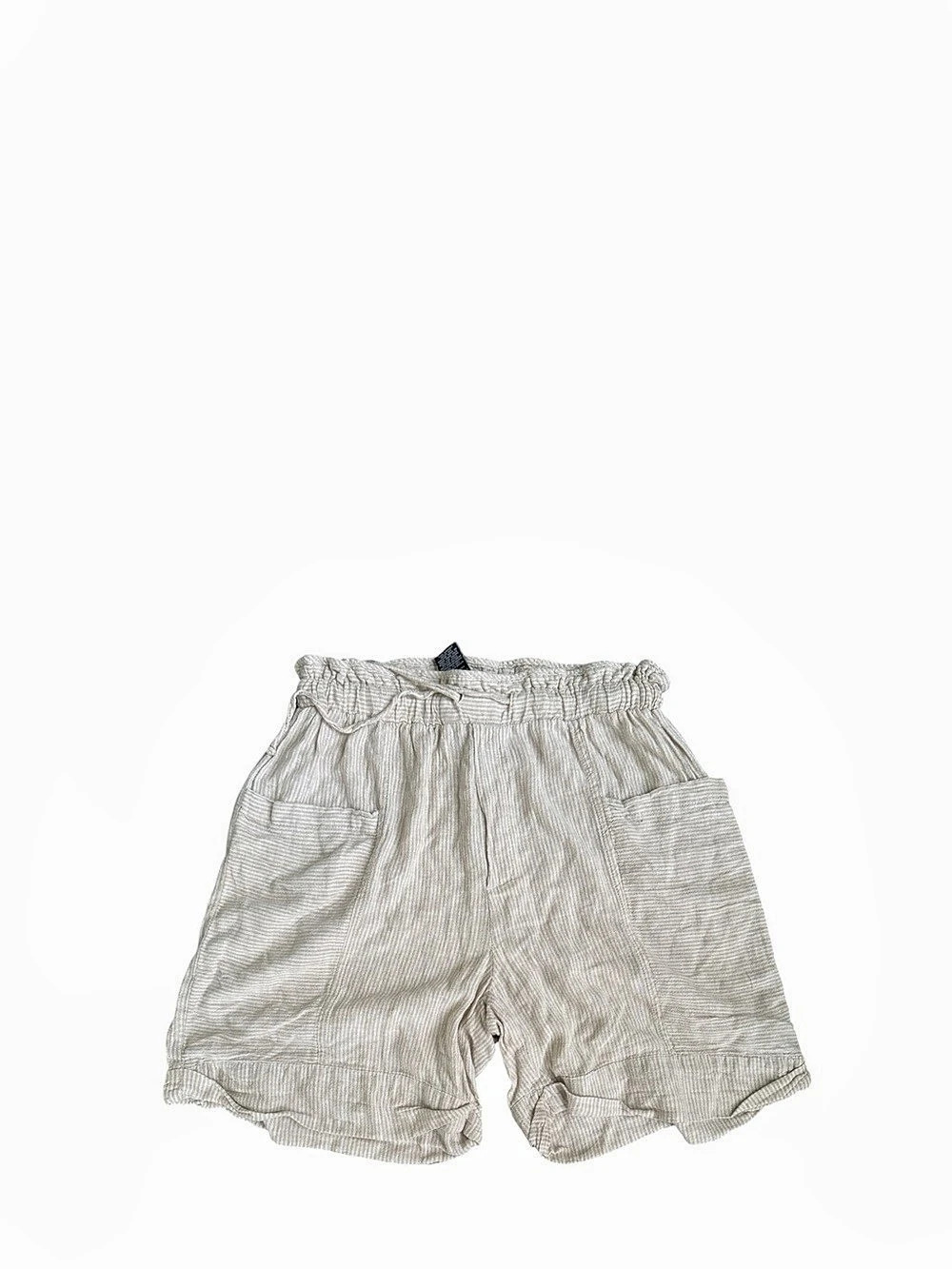 Zac & Rachel Linen Blend High Waist Shorts Size Small